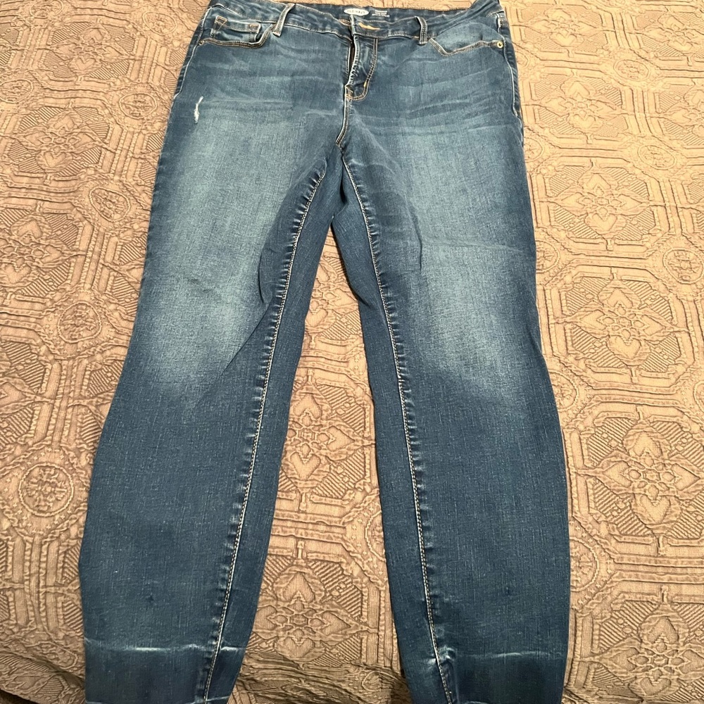 Rockstar Super Skinny Dark was Sz 12 Old Navy
